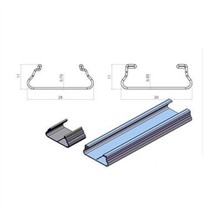 Växthus aluminiumprofillås kanalanslutning